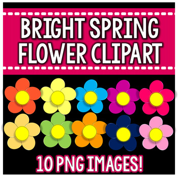 Preview of Bright Spring Flowers Clipart