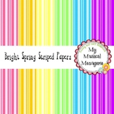 Bright Spring Striped Digital Paper {FREEBIE}