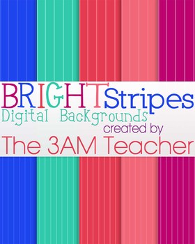 Preview of Bright Stripes Digital Backgrounds