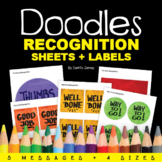 Bright Student Recognition Certificates Labels | Handwritt