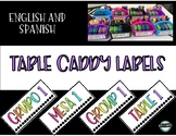 Bright Table Caddy Labels (English/Spanish)