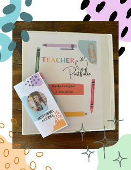 Preview of Bright Teacher Interview Bundle (Portfolio & Brochure)