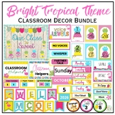 Bright Tropical Classroom Decor Bundle Classroom Themed