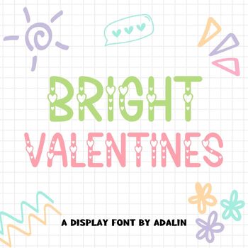 Preview of Bright Valentines Font