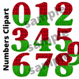 Bright Watermelon Numbers Clipart {Numbers Clipart}