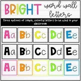 Bright Word Wall Letters
