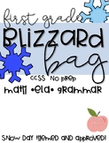 Blizzard Bag- No Prep- 1st Grade CCSS- 3 Snow Days **Updated