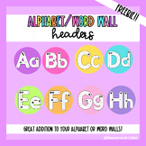 Bright and Colorful Alphabet/Word Wall Headers
