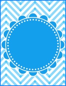 Preview of Bright and Colorful Chevron Posters or Printables