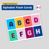 Bright and Colorful Printable Alphabet Flash Cards | A-Z U