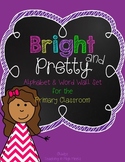 Bright and Pretty {An Alphabet and Word Wall Set for the P