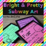 Bright and Pretty Subway Art {Freebie}