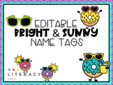 Bright and Sunny Name Tags