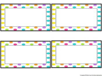Editable Word Wall Kit {Bright and Sweet} by Miss DeCarbo | TPT