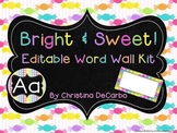 Editable Word Wall Kit {Bright and Sweet}