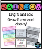 Bright and bold themed growth mindset display!