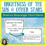 Brightness of the Sun and Other Stars Scavenger Hunt Science Game