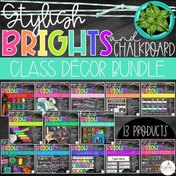 Chalkboard Brights Classroom Rules Chart