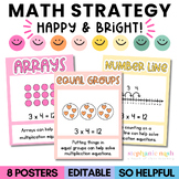 Brights Multiplication & Division Strategy Posters | Multi