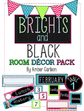 Brights and Black Bundle! A Classroom Decor Pack