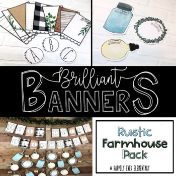 Preview of Brilliant Banner | Rustic Farm House and Buffalo Plaid Decor Pack