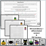 Brilliant Binary Pixel Art Halloween-style MS Excel & PDF 