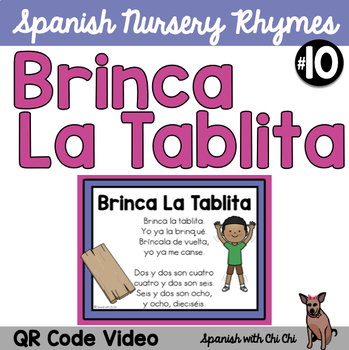 Preview of Brinca La Tablita Cancion Infantil Spanish Nursery Rhyme Song