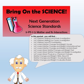 Preview of Bring On the Science! 5-PS1-2 Student Materials Only
