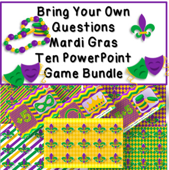 Mardi Gras digital game - Powerpoint, Google drive, PDF