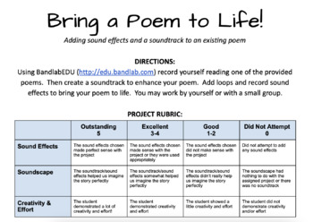 Preview of Bring a Poem to Life