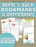 Bring it Back Bookmarks (Guided Reading Reminders)