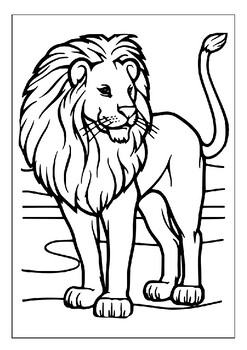 Bring the King of the Animals to Life with Our Printable Lions Coloring ...
