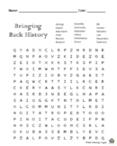 Bringing Back History Worksheets