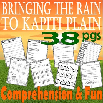 Preview of Bringing the Rain to Kapiti Plain Book Study Companion Reading Comprehension