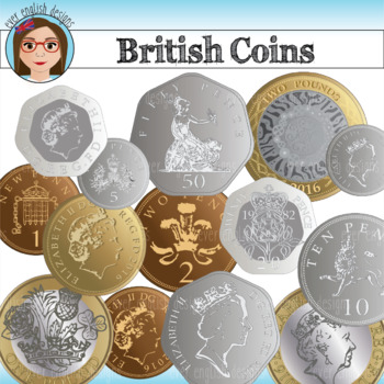 Preview of British Coins Clip Art
