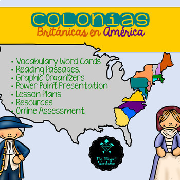 British Colonies in SPANISH by The Bilingual Warehouse | TpT