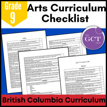 Preview of British Columbia Grade 9 Art Curriculum Checklist