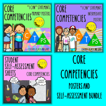 Preview of British Columbia's Core Competencies Poster and Self-Reflection Bundle