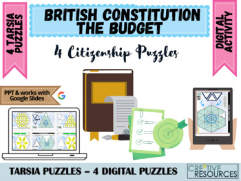 Preview of British Constitution and the Budget  - Digital Tarsia Puzzle