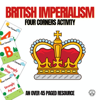 Preview of British Imperialism Four Corners Activity: Grades 5-12