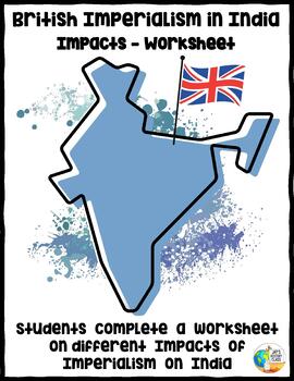 Preview of Impacts of British Imperialism in India - Worksheet