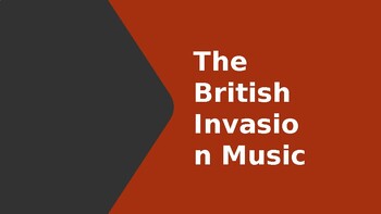 Preview of British Invasion Music PowerPoint