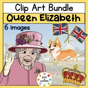 Preview of British Jubilee Clip Art Bundle | Queen, Corgi, Crown, Flag, Maps