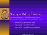 British Literature - Anglo-Saxon to Enlightenment England 