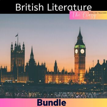 Preview of British Literature Bundle of Lessons Distance Learning