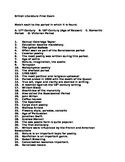 British Literature Final Exam  235 Questions with Answer Key