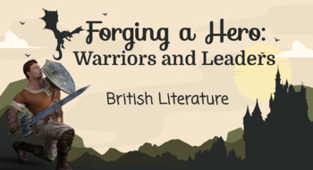 Preview of British Literature Unit Plan (Beowulf & Etc) Slides & Handouts BUNDLE!
