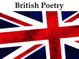 British Poetry 4 Week Unit - 12 Lessons, PPT, Resources, H