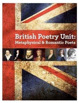 Preview of British Poetry Unit: Metaphysical and Romantic Poets