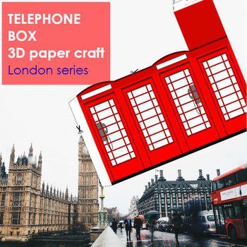 Preview of *UPDATED* British Red Phone Booth 3D paper craft